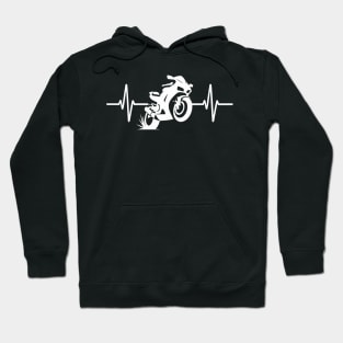 Sport Motorcycle Heartbeat Hoodie